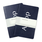 Moleskine Volant Journals and GO Pen Gift Set, Large Debossing - Navy Blue / Sapphire Blue - View 2