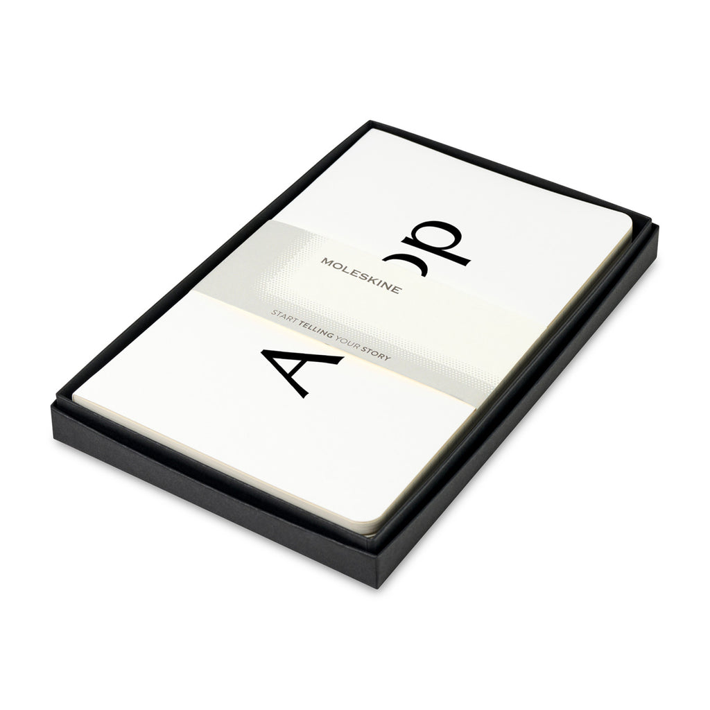 Moleskine Volant Journals in a Gift Box, Large - White - View 1