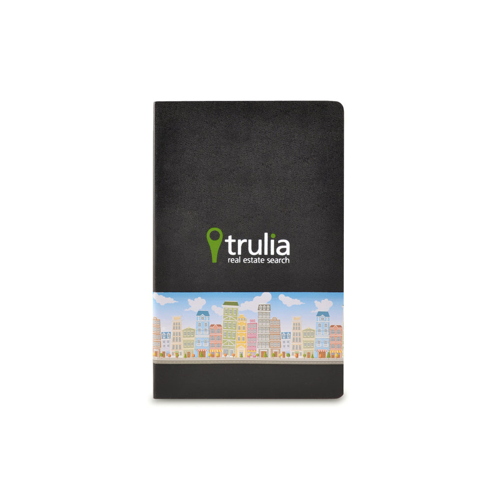 Moleskine Volant Ruled Journal, Large Debossing - Black - View 3