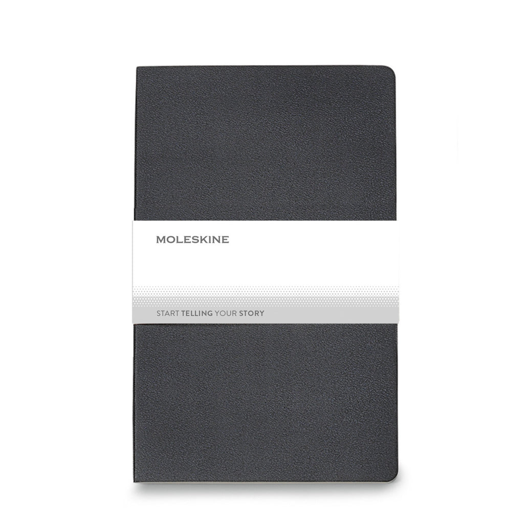 Moleskine Volant Ruled Journal, Large Debossing - Black - View 6