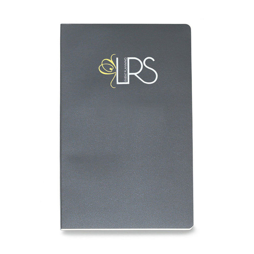 Moleskine Volant Ruled Journal, Large Debossing - Slate Grey - View 2