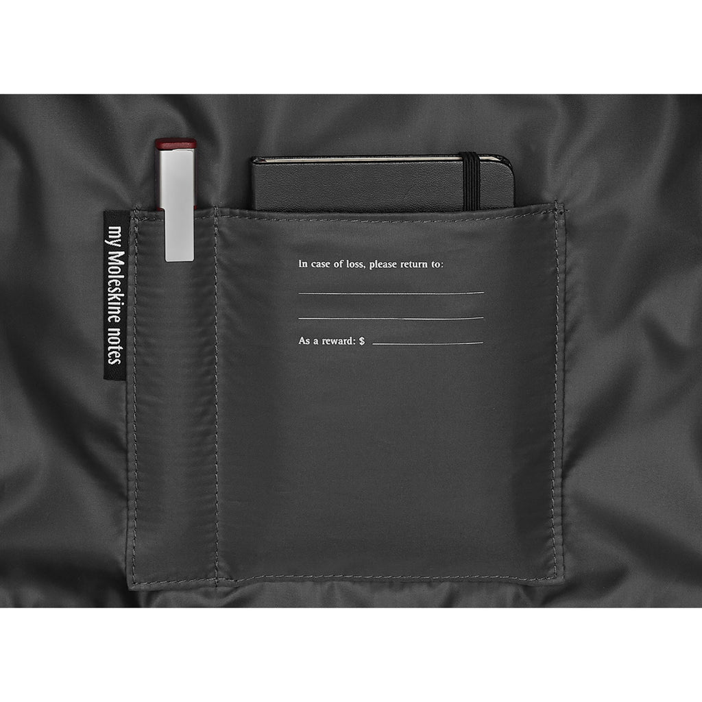 Moleskine Water Resistant Slim Backpack, 15 Inch Transfer - Slate Grey - View 4