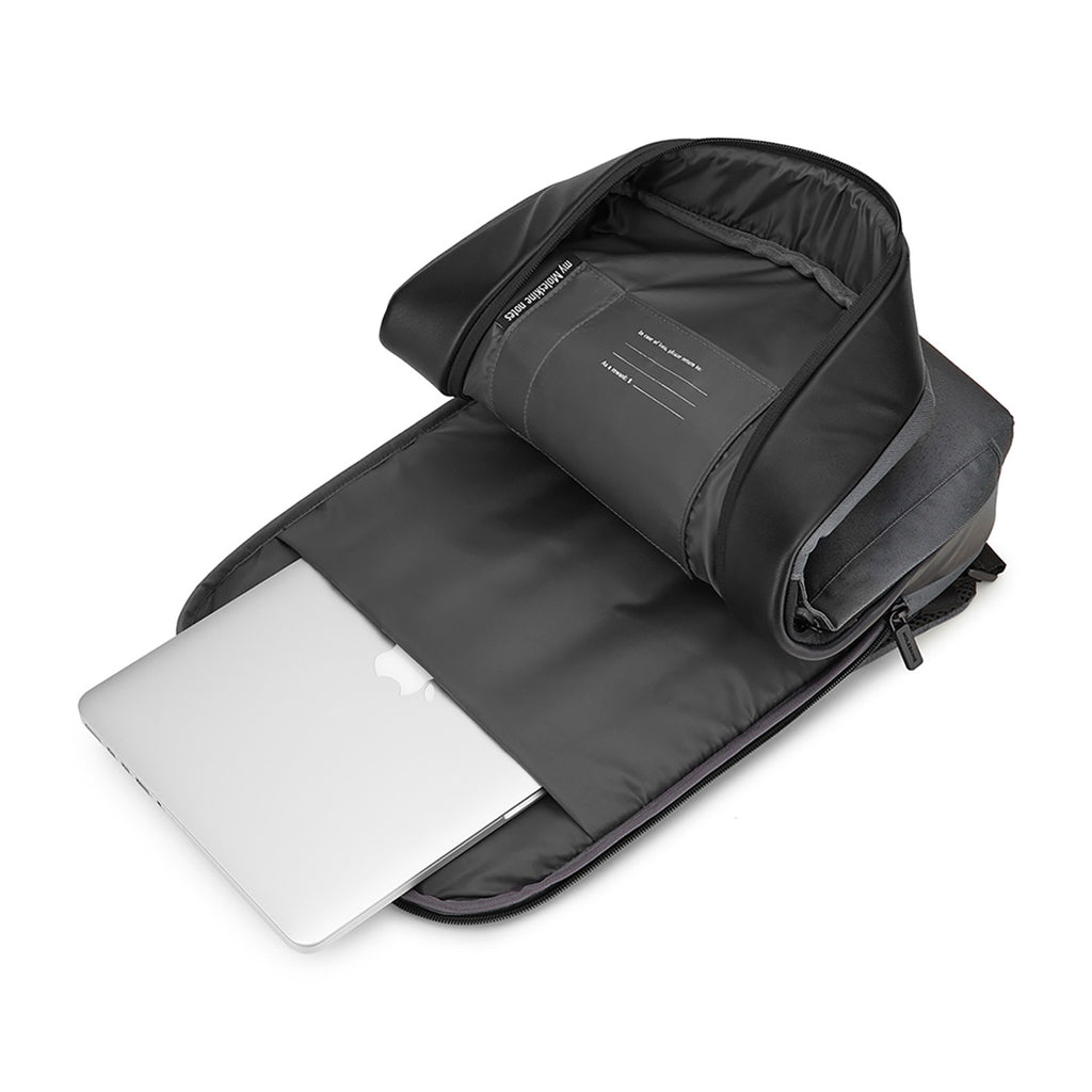Moleskine Water Resistant Slim Backpack, 15 Inch Transfer - Slate Grey - View 5