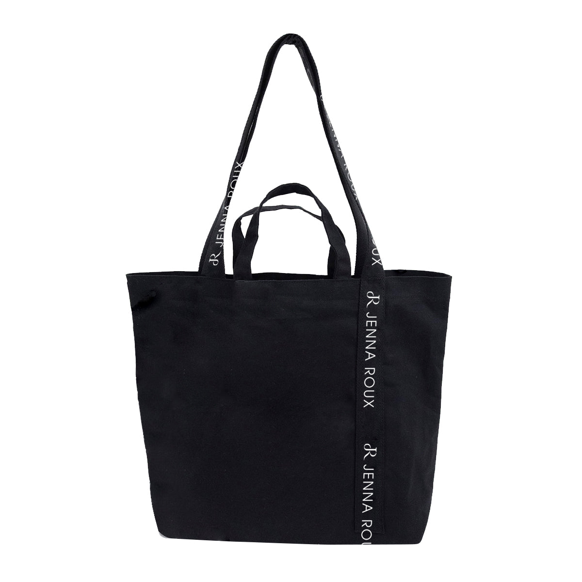 Mono-Strap Canvas Tote Bag, 10 oz - Black - Silk Screen