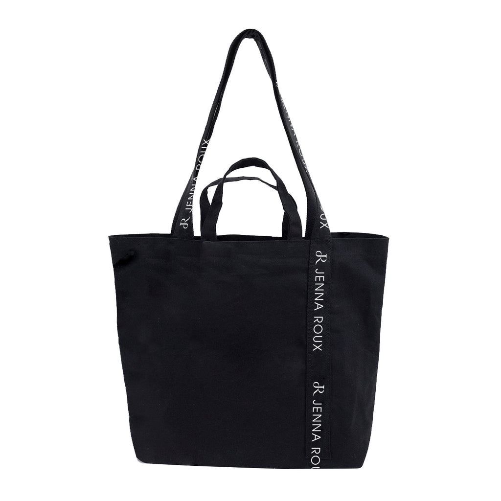 Mono-Strap Canvas Tote Bag, 10 oz - Black - Silk Screen
