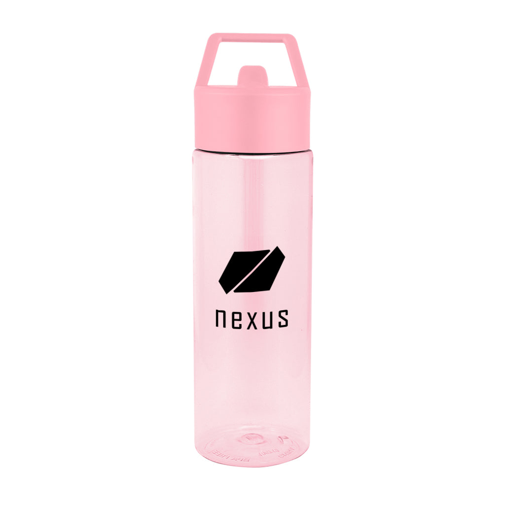 Monterey Bottle in Recycled PET, 24 oz - Pink - Silk Screen
