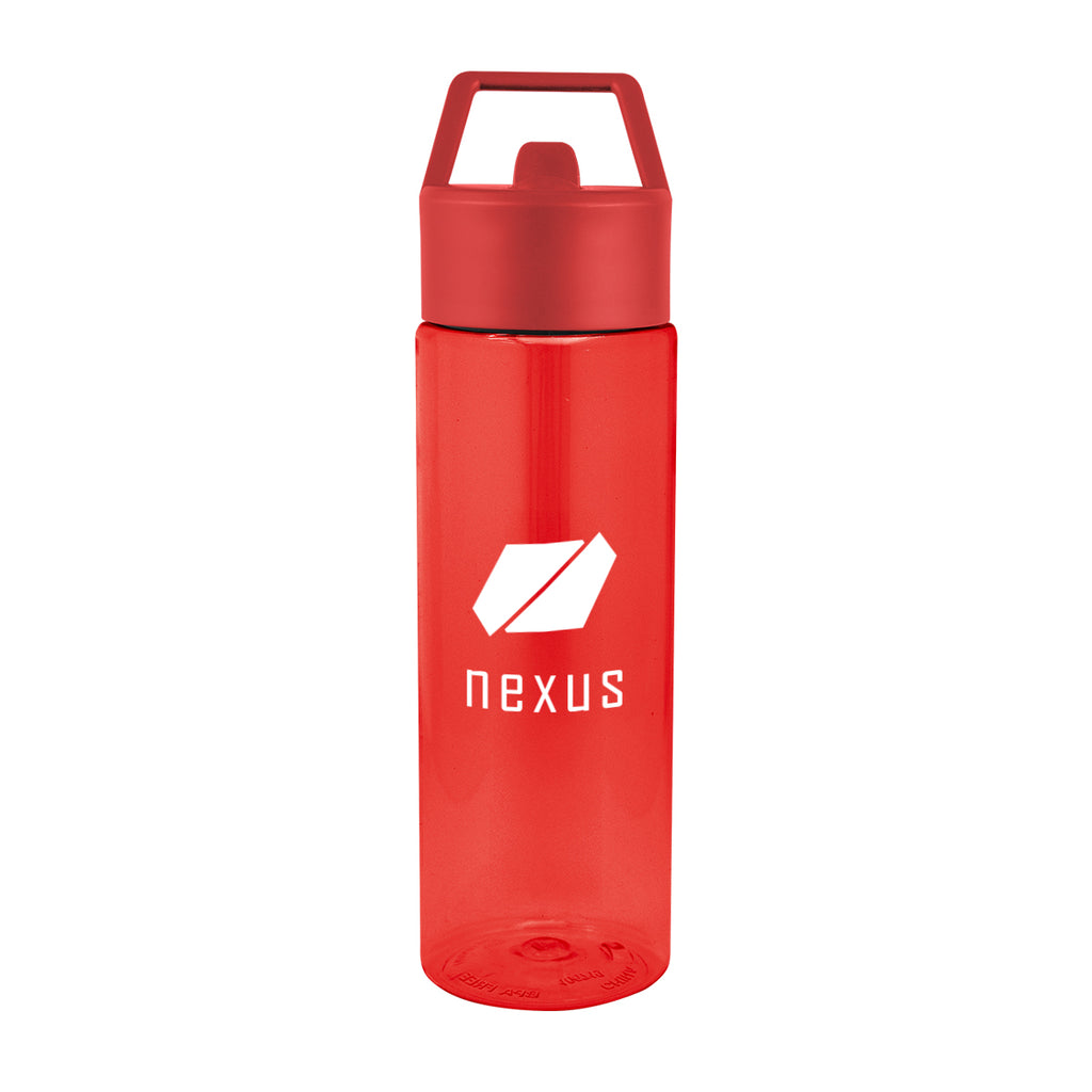 Monterey Bottle in Recycled PET, 24 oz - Red - Silk Screen