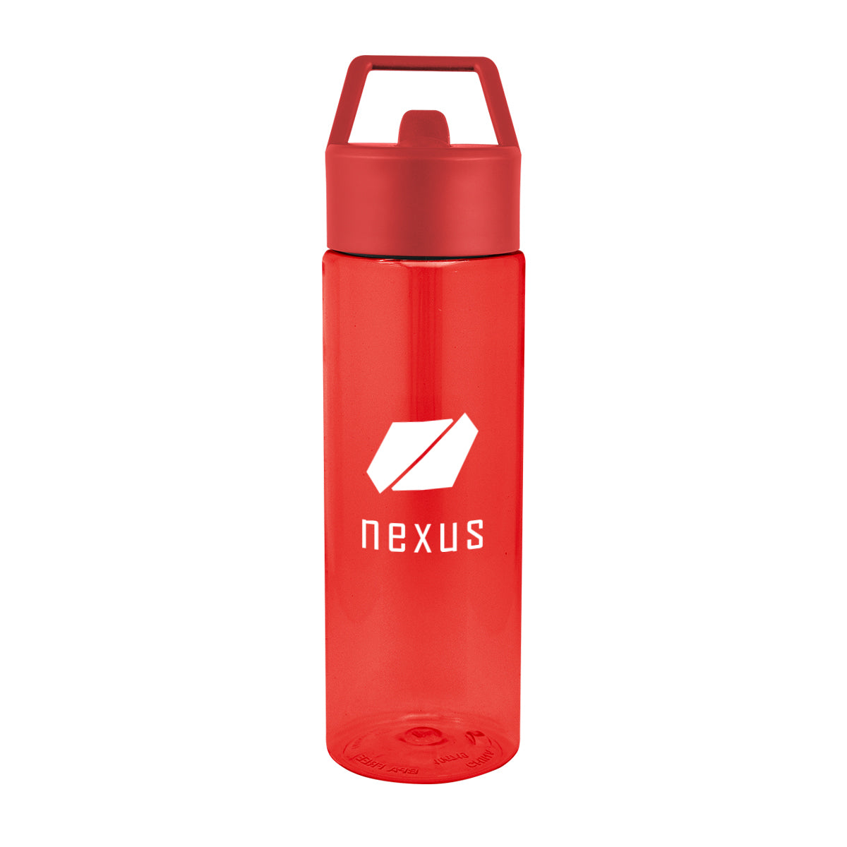Monterey Bottle in Recycled PET, 24 oz - Red - Silk Screen