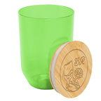 Montrose Wine Tumbler with Bamboo Lid, 12 oz - Lime Green - Laser Engraving