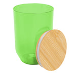 Montrose Wine Tumbler with Bamboo Lid, 12 oz - Lime Green - Open