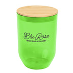 Montrose Wine Tumbler with Bamboo Lid, 12 oz - Lime Green - Silk Screen