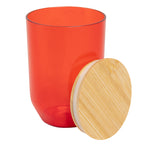 Montrose Wine Tumbler with Bamboo Lid, 12 oz - Red - Open