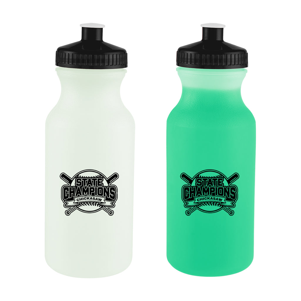 Mood Bike Bottle, 20 oz - Green - Silk Screen