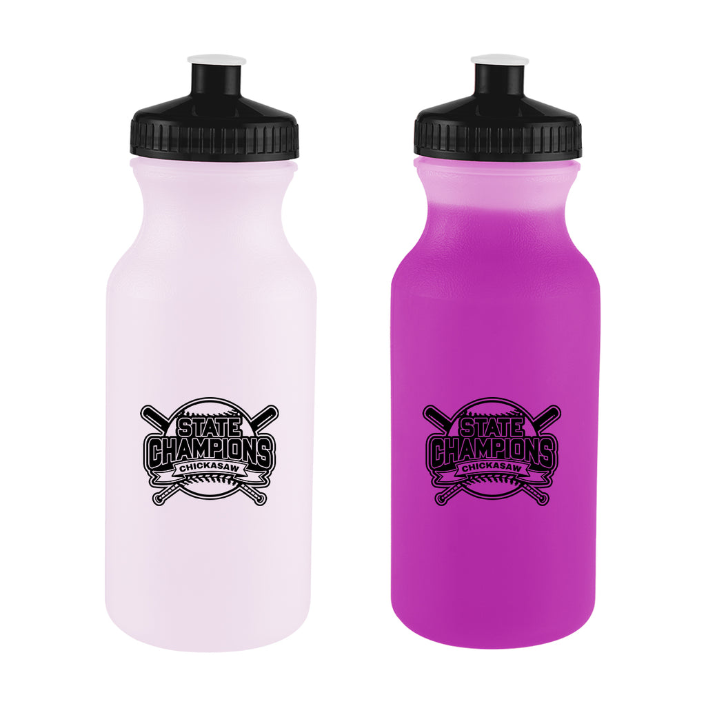 Mood Bike Bottle, 20 oz - Pink - Silk Screen