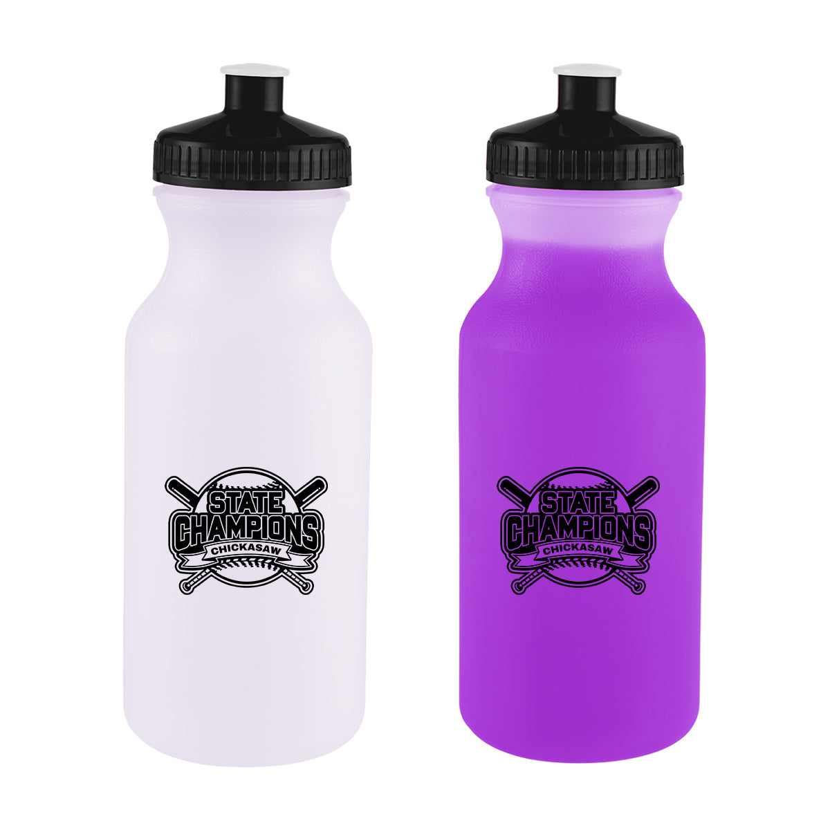 Mood Bike Bottle, 20 oz - Purple - Silk Screen