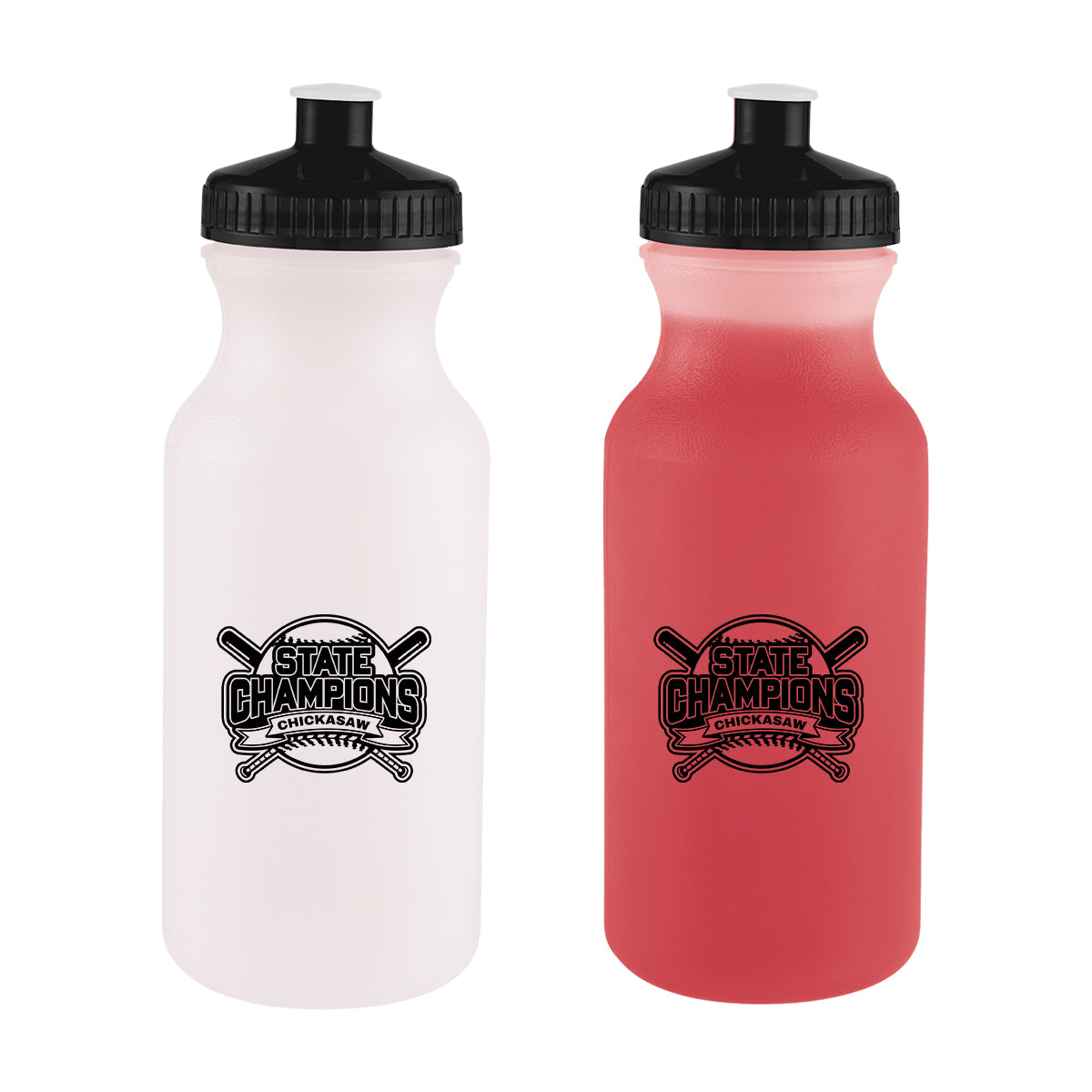Mood Bike Bottle, 20 oz - Red - Silk Screen