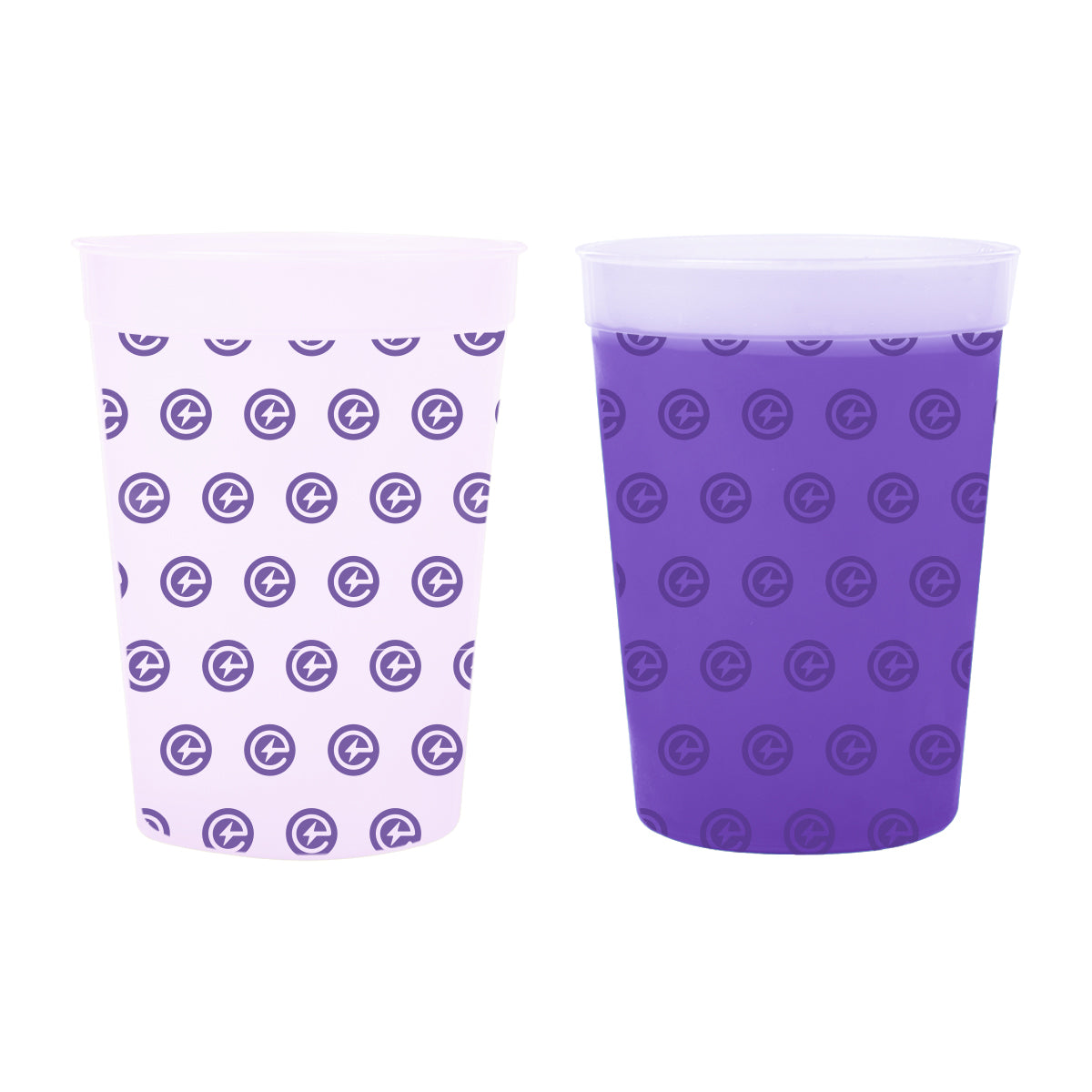 Mood Stadium Cup in Full Color, 12 oz - Purple - 4CP