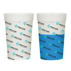 Mood Stadium Cup in Full Color, 16 oz - Frosted Changing Blue - Full Color