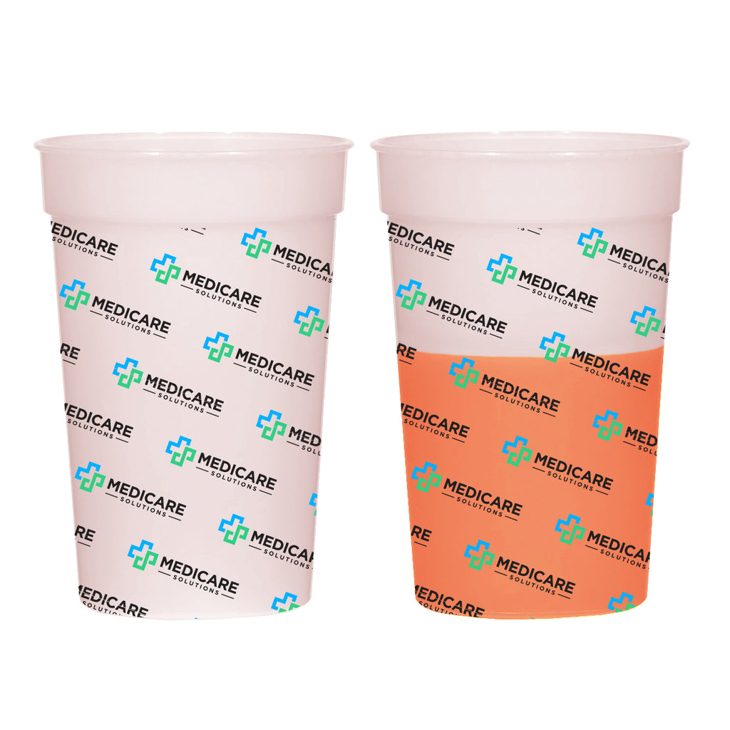 Mood Stadium Cup in Full Color, 16 oz - Orange - 4CP