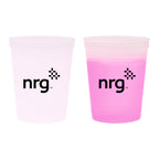 Mood Stadium Cup in Full Color, 16 oz - Pink - Silk Screen