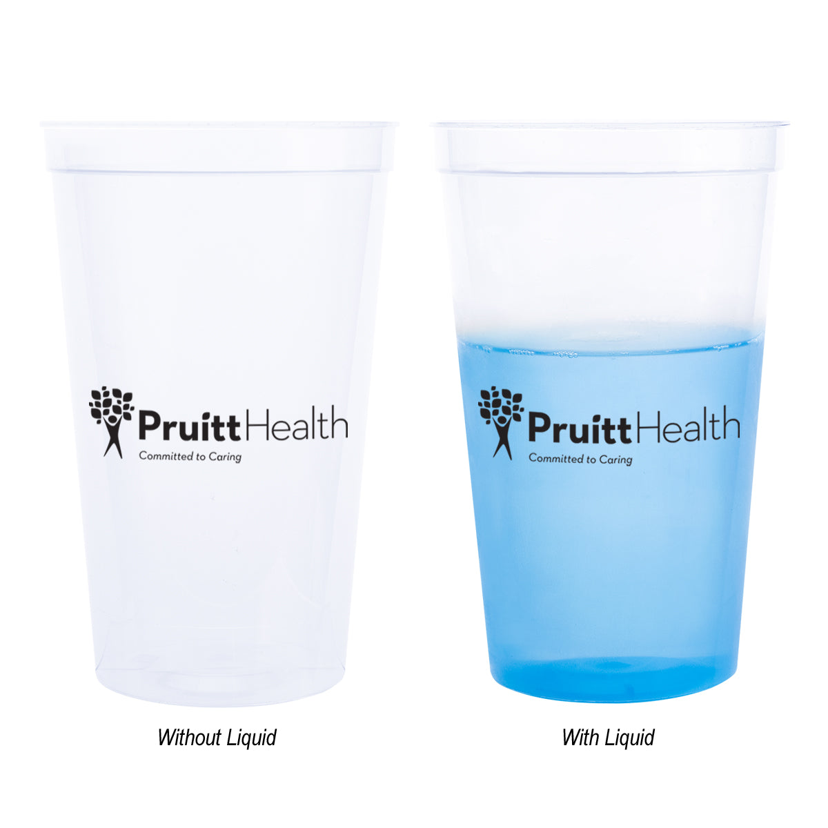 Mood Stadium Cup in Full Color, 22 oz - Blue - Silk Screen