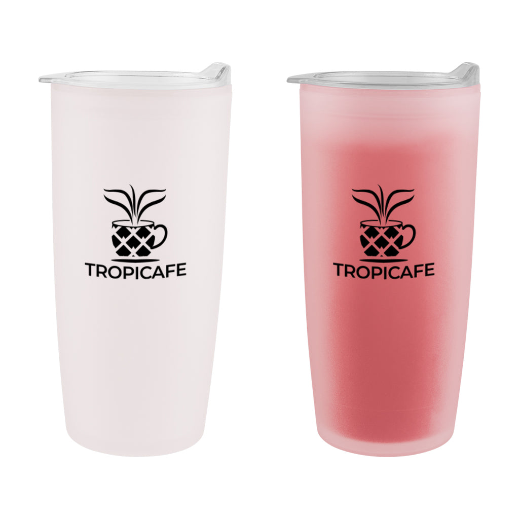 Mood Tumbler, 22 oz - Custom Promotional 22 Oz. Mood Tumbler - Red - Silk Screen