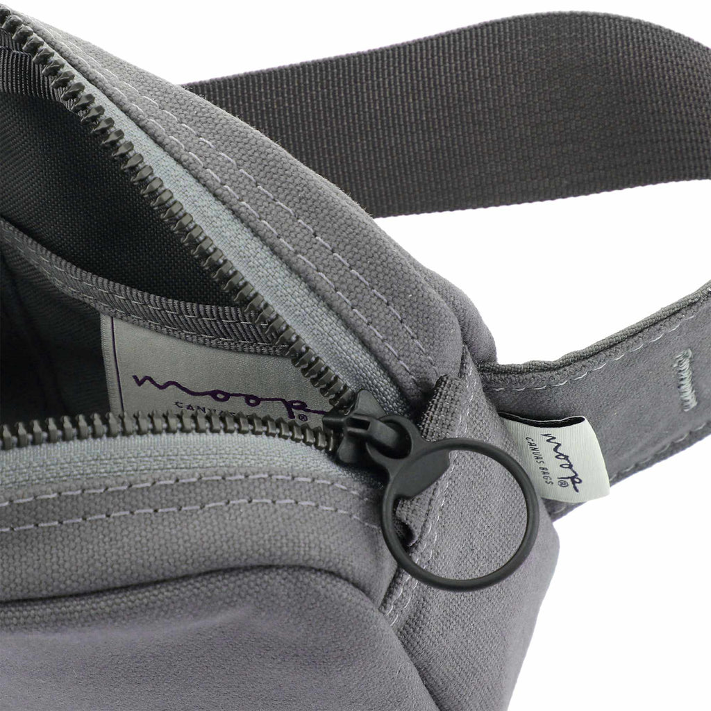 Moop Fanny Pack in Cotton Canvas Transfer - Navy - Top