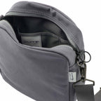 Moop Wayfinder Waxed Canvas Crossbody Bag Transfer - Navy - Left Angle 2