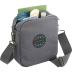 Moop Wayfinder Waxed Canvas Crossbody Bag Transfer - Navy - Right Angle 2