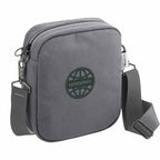 Moop Wayfinder Waxed Canvas Crossbody Bag Transfer - Navy - Right Angle