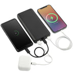 Mophie Power Boost Three-Port Power Bank, 20,000 mAh Full Color - Black - Right Angle 3