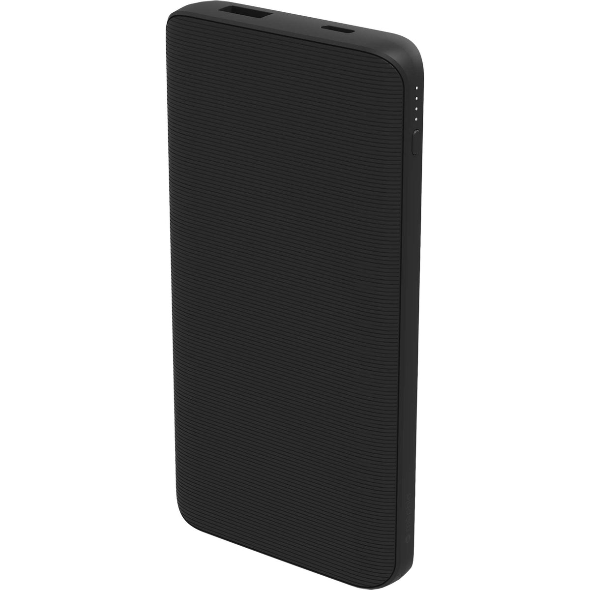 Mophie Power Boost Two-Port Power Bank, 10,000 mAh Full Color - Black - Left Angle 3