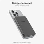 Mophie Powerstation Wireless Slim Qi2 Power Bank, 5,000 mAh Full Color - Gray - Photo 5