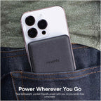 Mophie Snap+ Juice Pack Mini with Stand, 5,000 mAh Full Color - Black - Photo 3