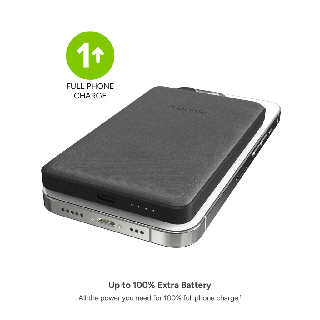 Mophie Snap+ Juice Pack Mini with Stand, 5,000 mAh Full Color - Black - Photo