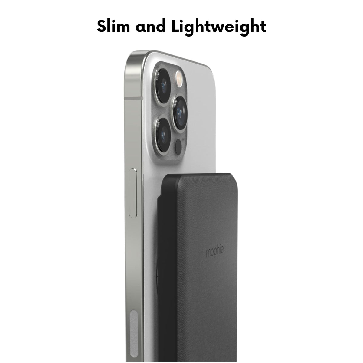 Mophie Snap+ Juice Pack Mini with Stand, 5,000 mAh Laser Engraving - Black - Photo 2