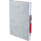 Morano Marbled Large Journal, 7 x 10 Inches - Gray - Left Angle