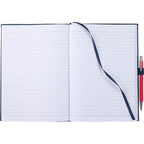 Morano Marbled Large Journal, 7 x 10 Inches - Navy - Open