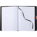 Morano Marbled Refillable Journal, 7 x 10 Inches - Black - Open
