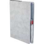 Morano Marbled Refillable Journal, 7 x 10 Inches - Gray - Left Angle