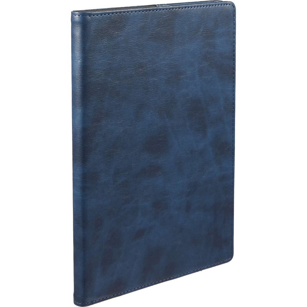 Morano Marbled Refillable Journal, 7 x 10 Inches - Navy - Right Angle