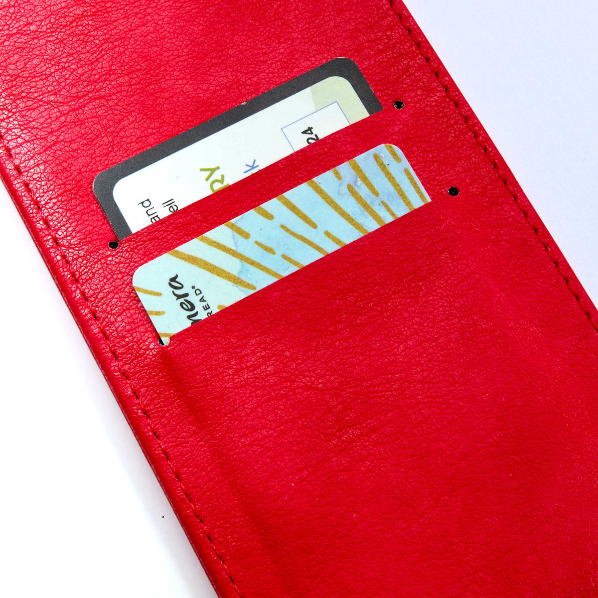 Morano Marbled Refillable Journal, 7 x 10 Inches - Red - Detail