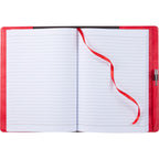 Morano Marbled Refillable Journal, 7 x 10 Inches - Red - Open