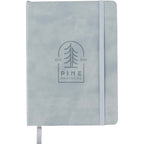 Morano Recycled Soft Cover Journal, 5 x 7 Inches Debossing - Gray - Front