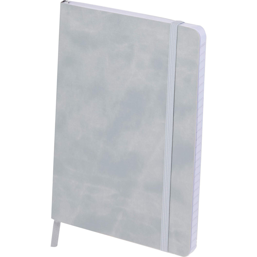 Morano Recycled Soft Cover Journal, 5 x 7 Inches Debossing - Gray - Left Angle