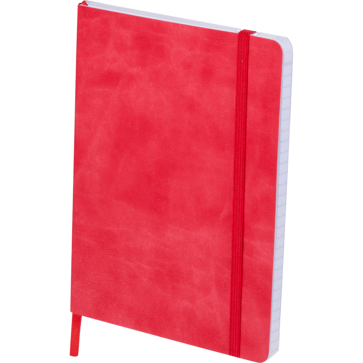 Morano Recycled Soft Cover Journal, 5 x 7 Inches - Red - Left Angle