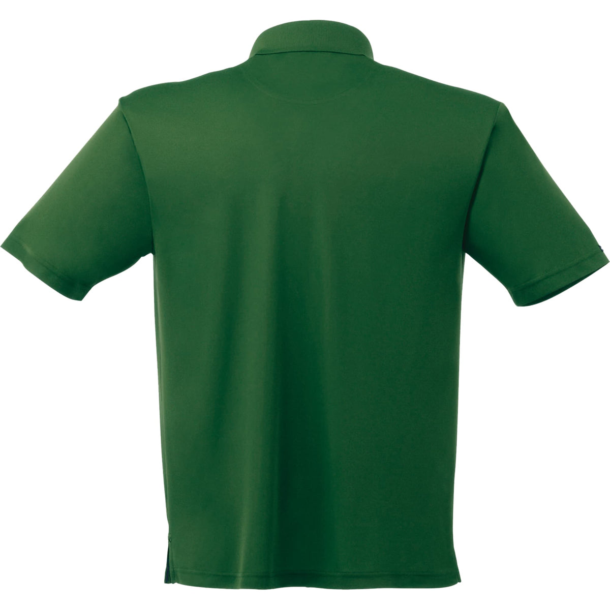 Moreno Double Pique Performance Polo for Men Debossing - Forest Green - Back Flat