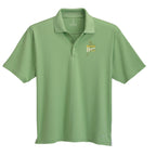 Moreno Double Pique Performance Polo for Men Debossing - Green Tea - Photo