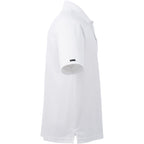 Moreno Double Pique Performance Polo for Men Debossing - White - Right Side