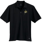 Moreno Double Pique Performance Polo for Men Embroidery - Black - Photo